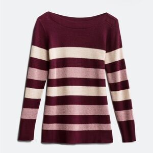 Striped Burgundy Pullover